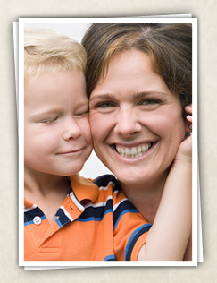 mother and boy