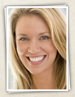smiling blonde woman